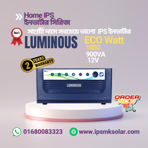 Luminous Eco Watt+ 1050 Price in BD 2025 | Best IPS Inverter Deal with Warranty
